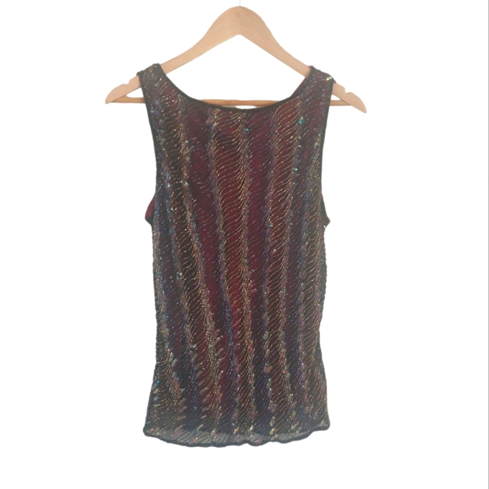 Gorgeous beaded silk top